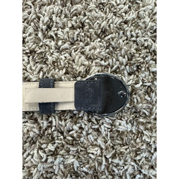 Vintage Escada Dark Gray Suede Belt with Silver Buckle main image 7